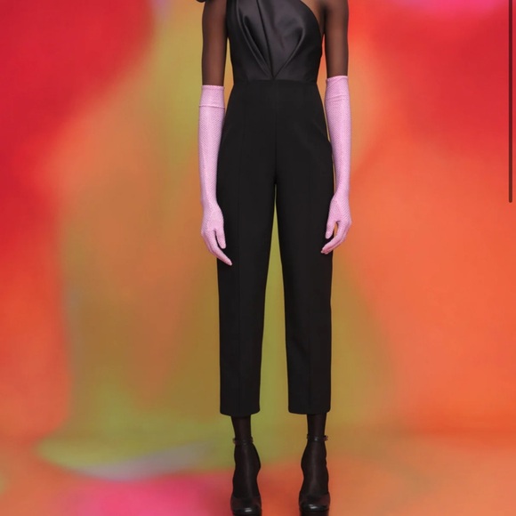 Solace London Hester Jumpsuit in Black - Picture 1 of 8